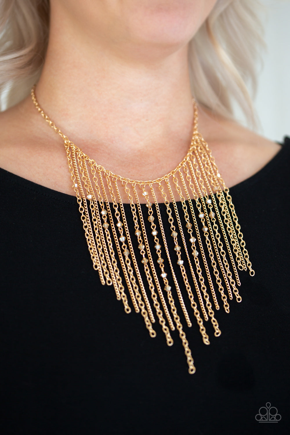 First Class Fringe Gold-Necklace