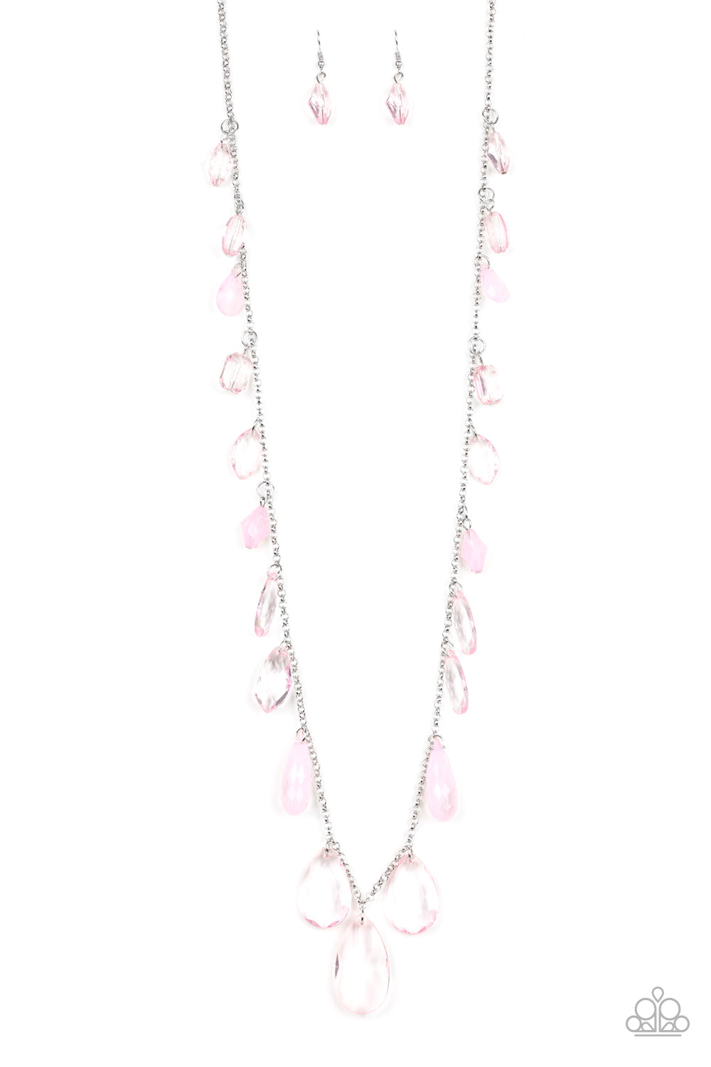 GLOW And Steady Wins The Race Pink-Necklace