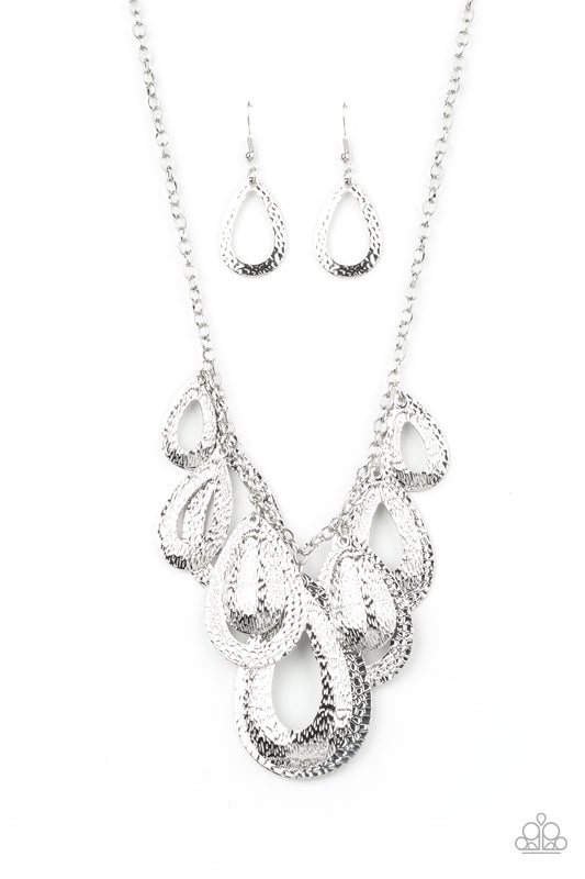 Teardrop Tempest Silver-Necklace