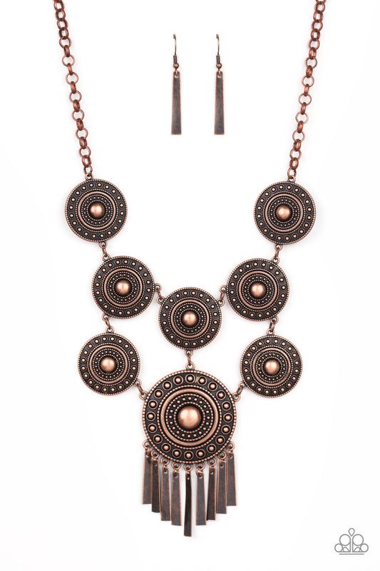 Modern Medalist Copper-Necklace