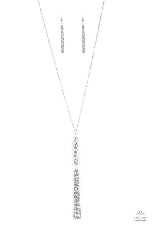 Towering Twinkle White-Necklace
