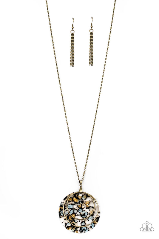 Metro Mosaic Brass-Necklace