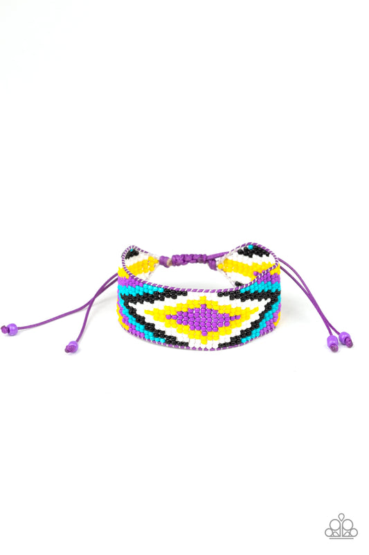 Beautifully Badlands Purple-Bracelet