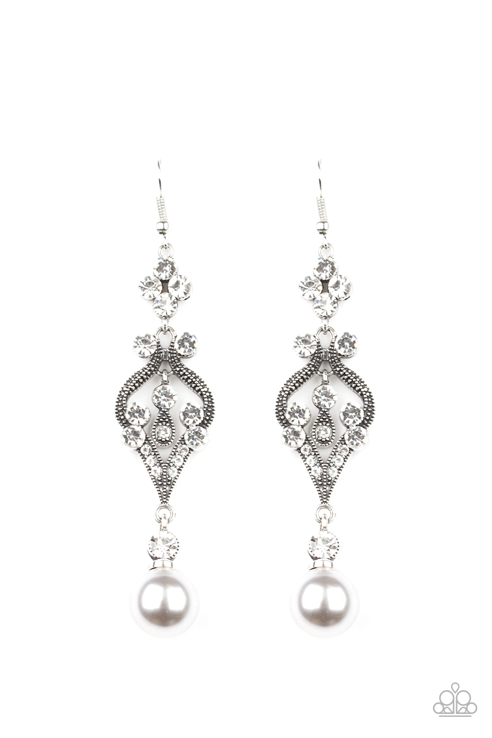 Elegantly Extravagant Silver-Earrings
