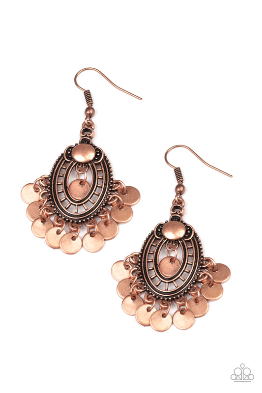 Chime Chic Copper-Earrings