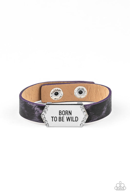 Born To Be Wild Purple-Bracelet
