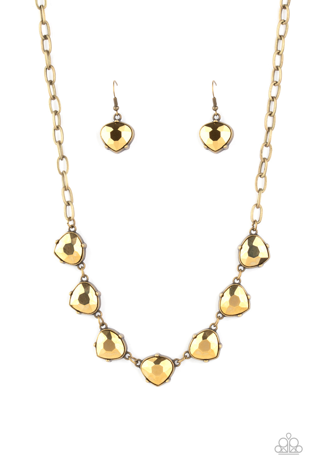 Star Quality Sparkle Brass-Necklace
