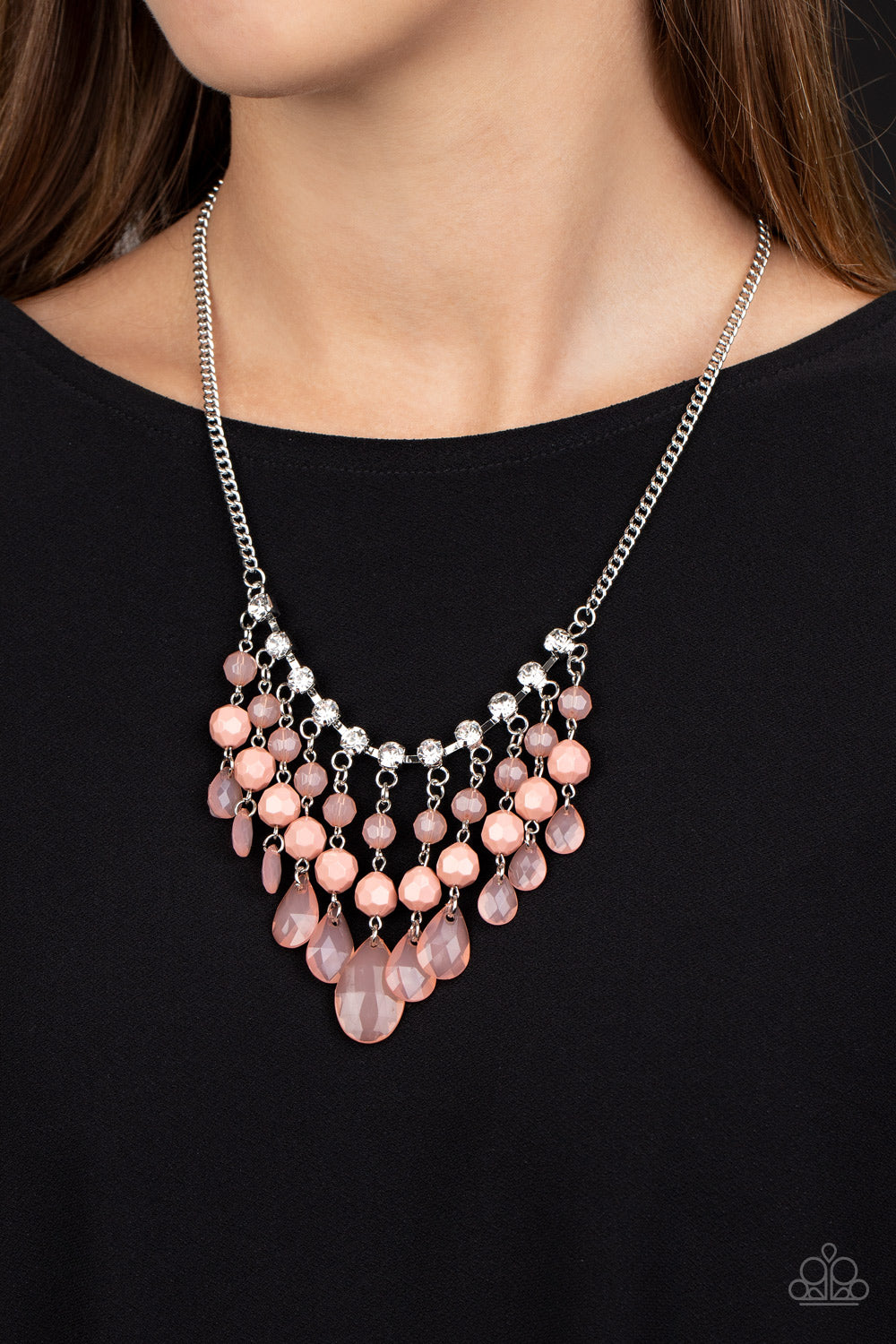 Social Network Pink-Necklace
