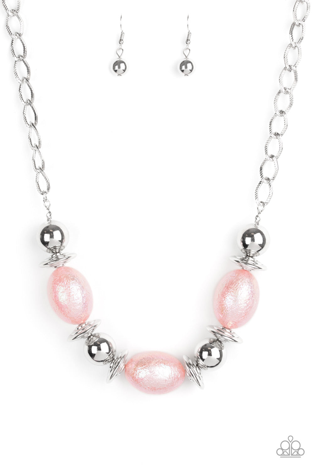 Welcome To The Big Leagues Pink-Necklace