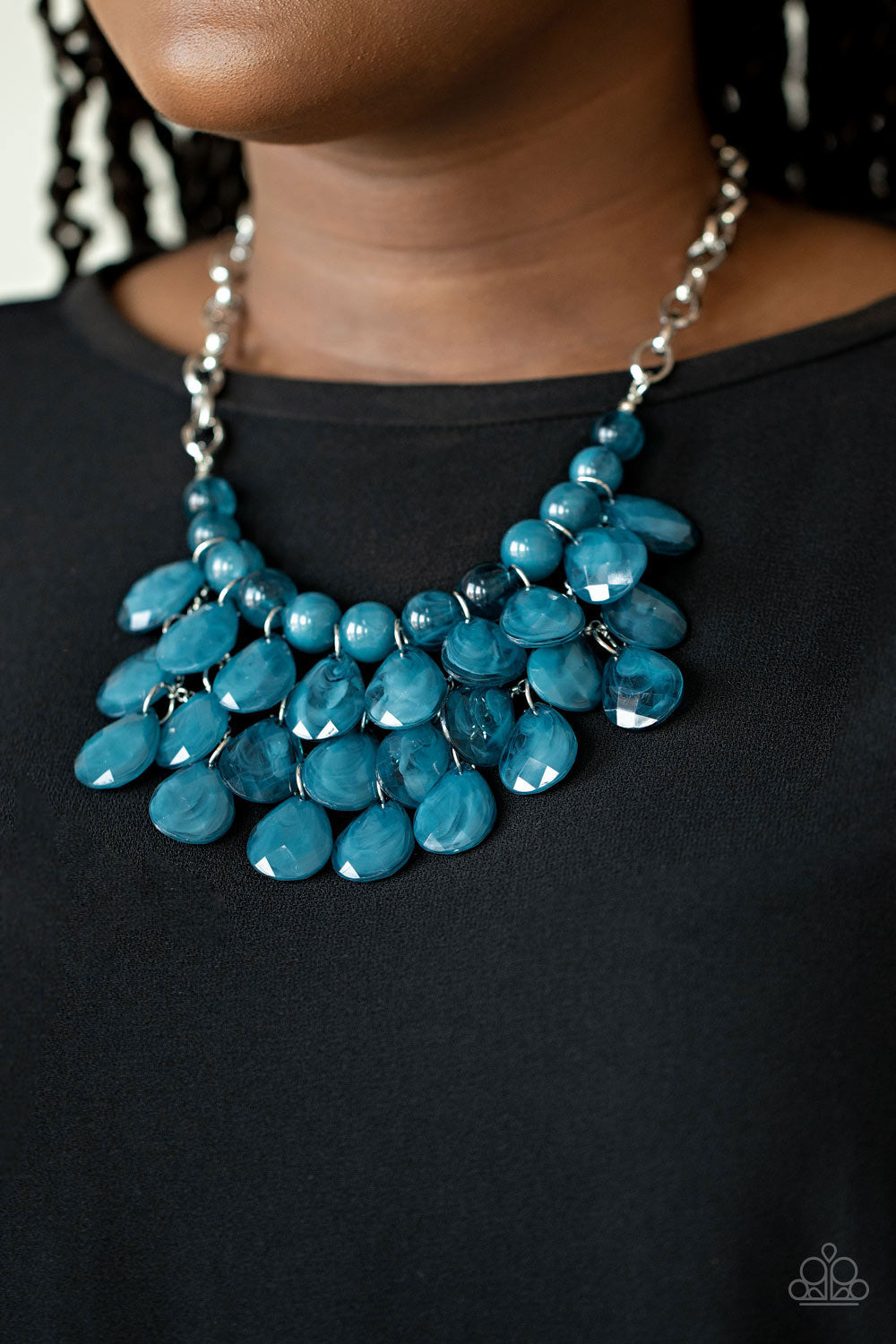 Sorry To Burst Your Bubble Blue-Necklace