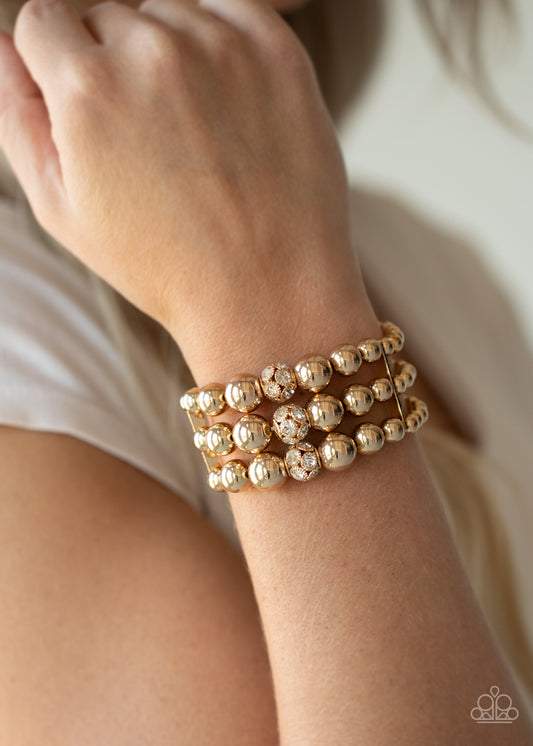 Icing On The Top Gold-Bracelet