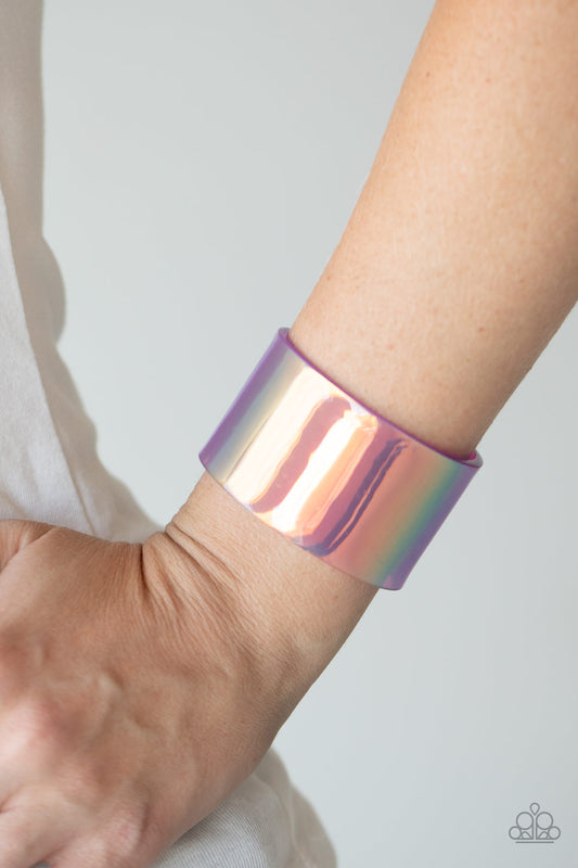 Holographic Aura Purple-Bracelet