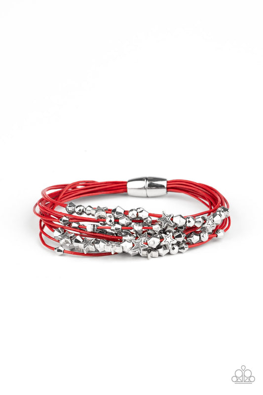 Star-Studded Affair Red-Bracelet