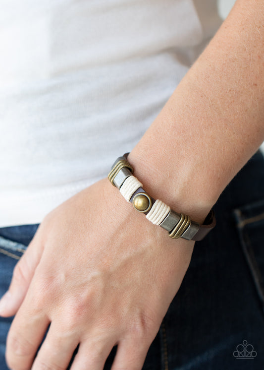 Rev It Up Brown-Urban Bracelet