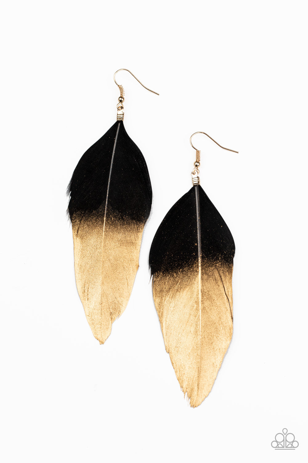 Fleek Feathers Black-Earrings