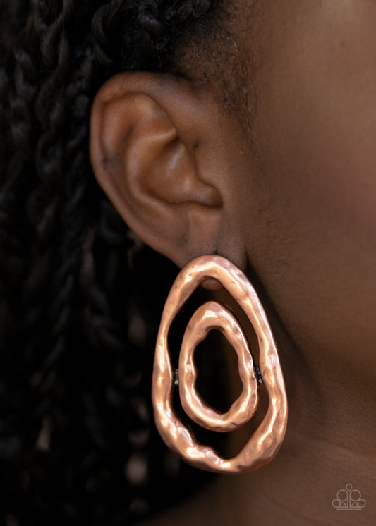 Ancient Ruins Copper-Earrings