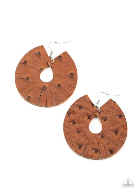 Palm Islands Brown-Earrings