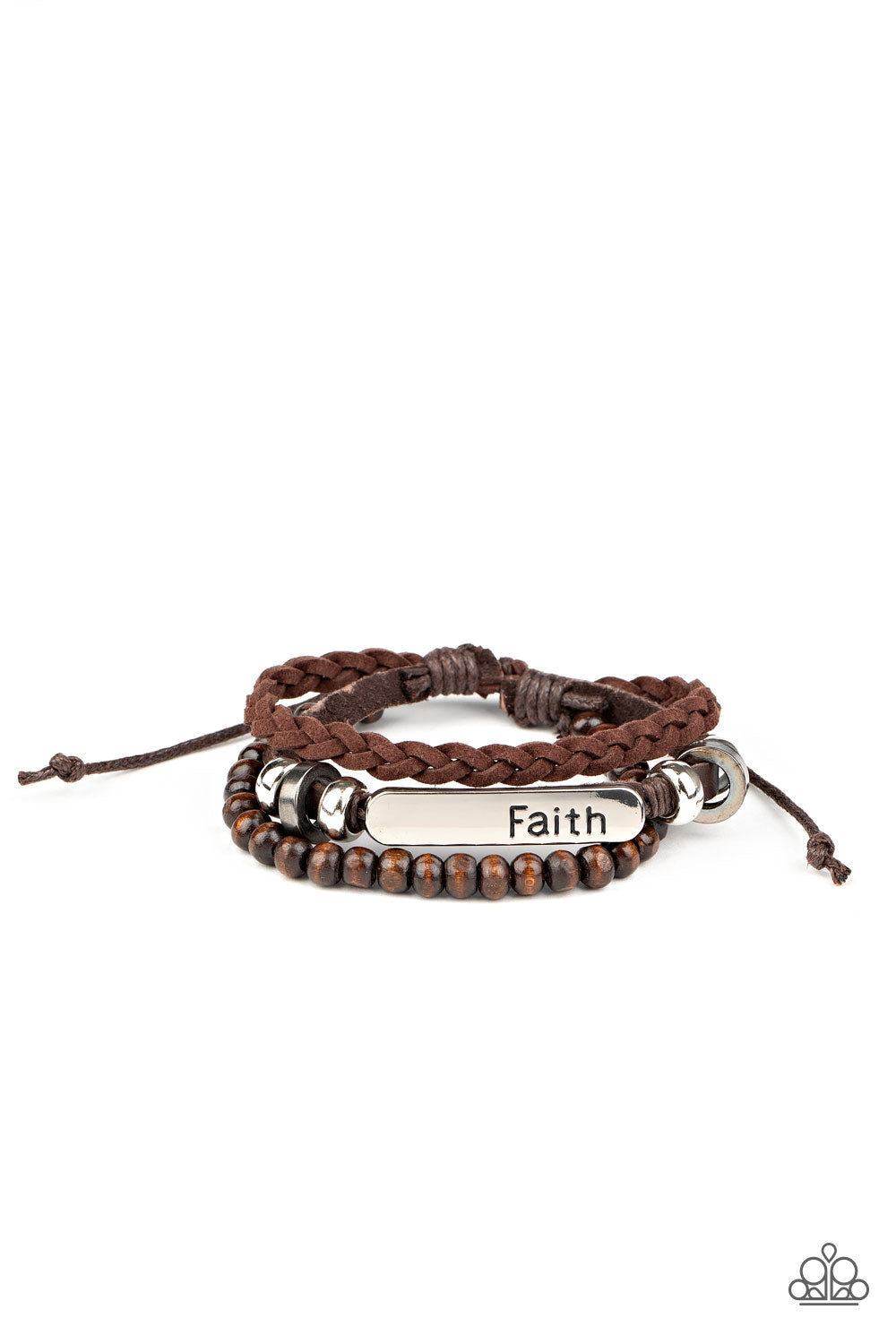 Let Faith Be Your Guide Brown-Bracelet