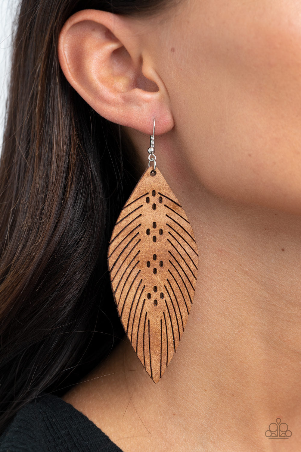 Wherever The Wind Takes Me Brown-Earrings
