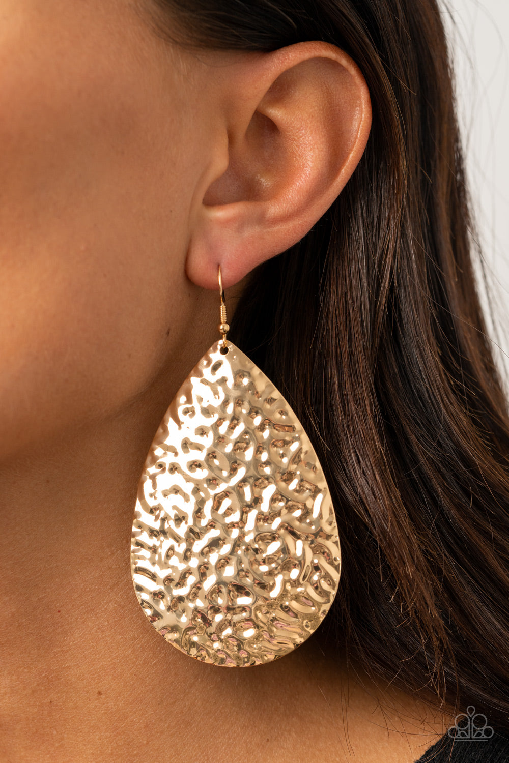 Metallic Mirrors Gold-Earrings