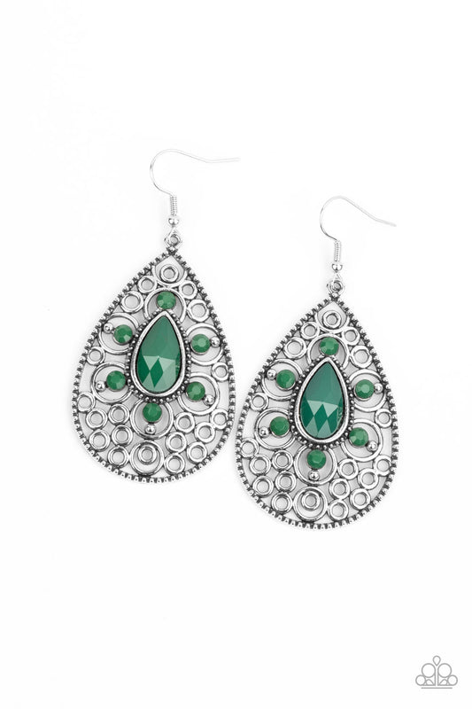 Modern Garden Green-Earrings