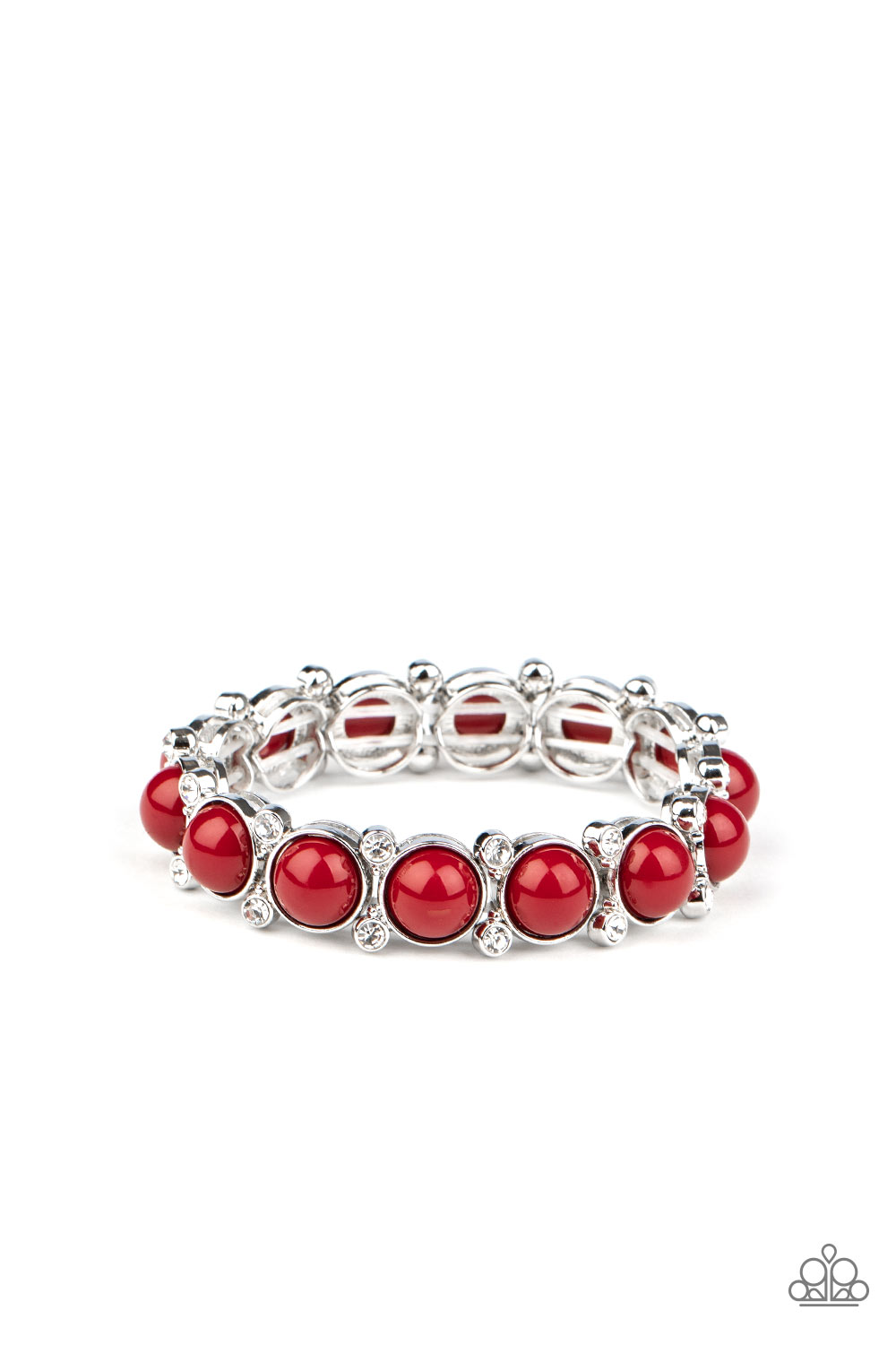Flamboyantly Fruity Red-Bracelet
