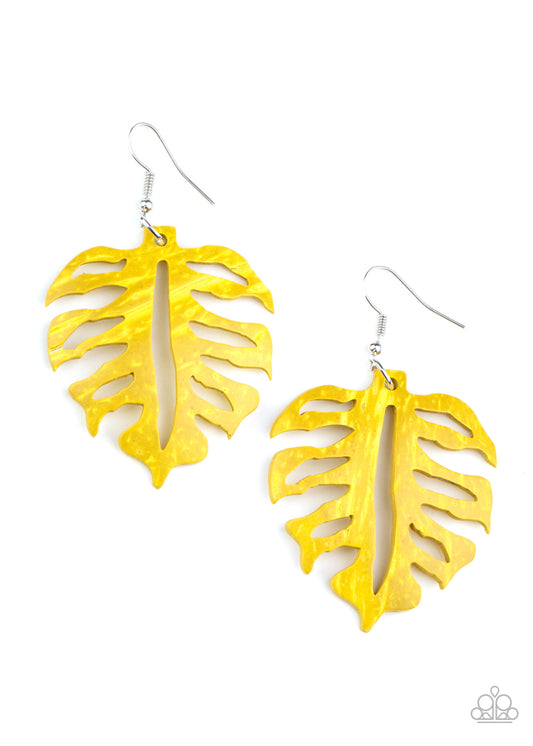 Shake Your PALMS PALMS Yellow-Earrings