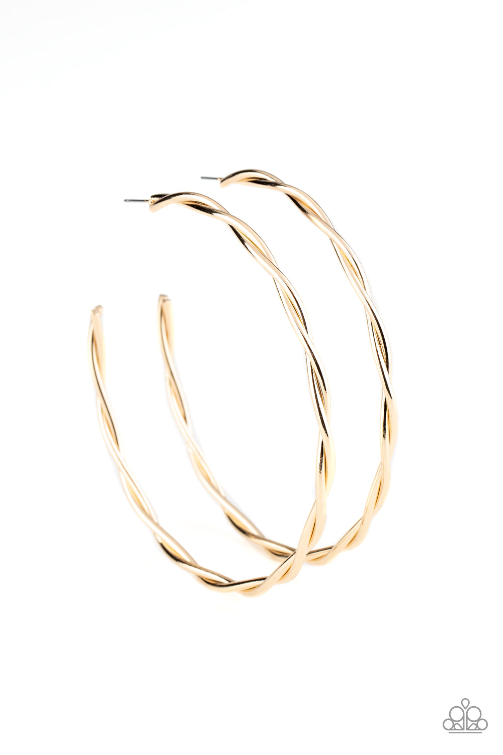 Out of Control Curves Gold-Earrings