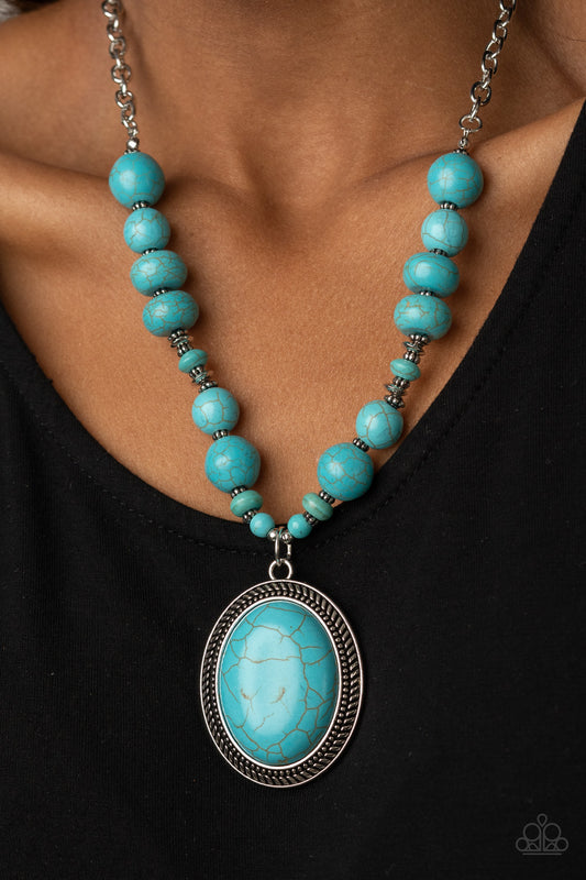 Home Sweet HOMESTEAD Blue-Necklace