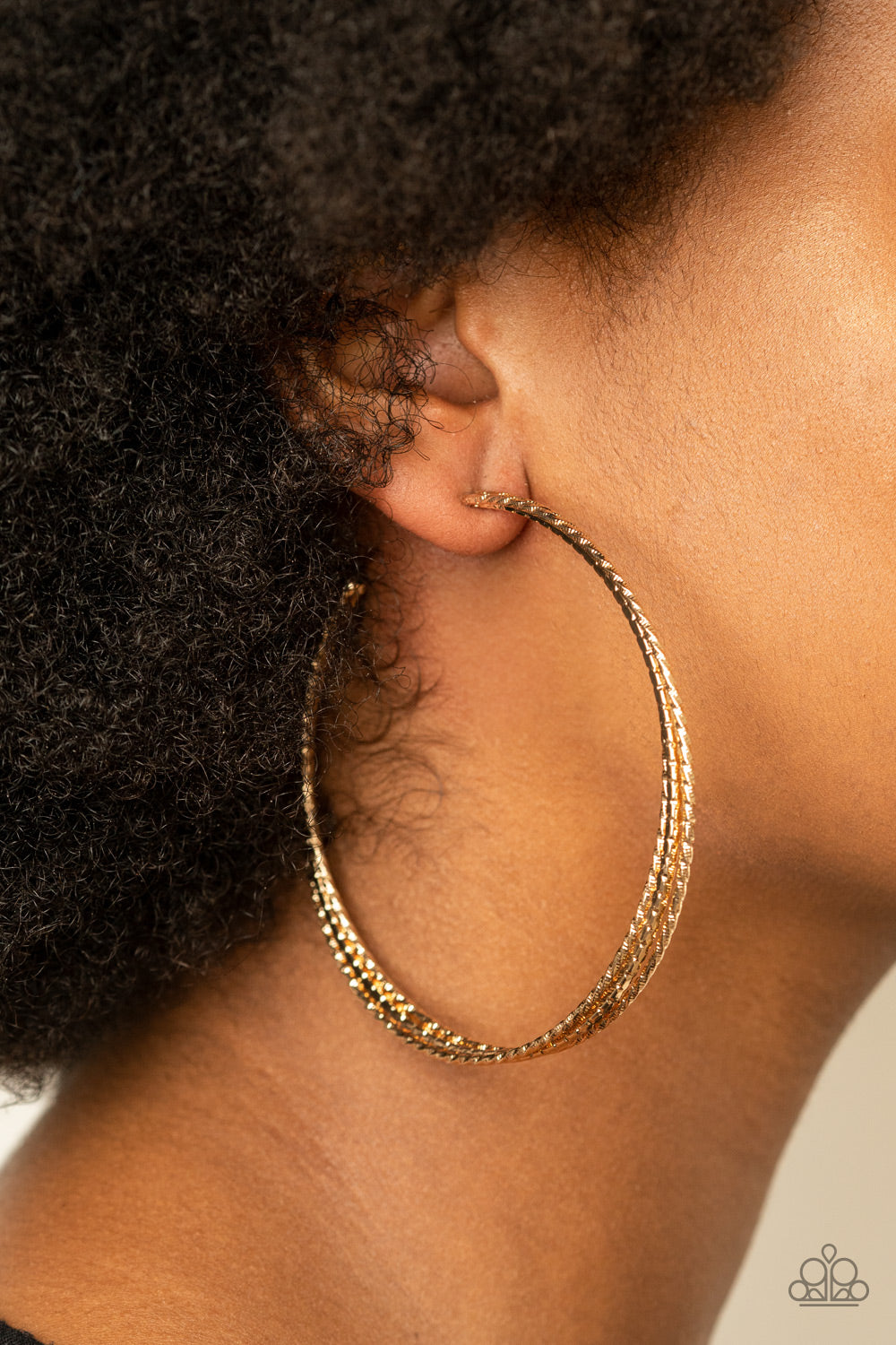 Watch and Learn Gold-Earrings