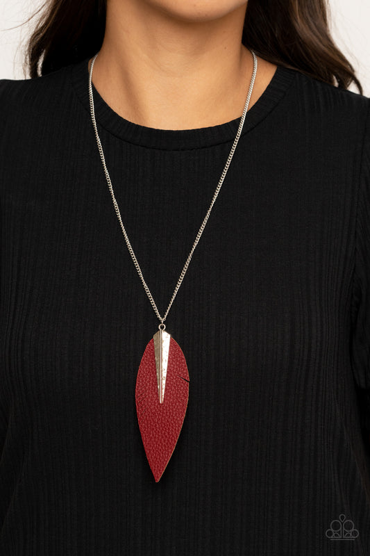 Quill Quest Red-Necklace