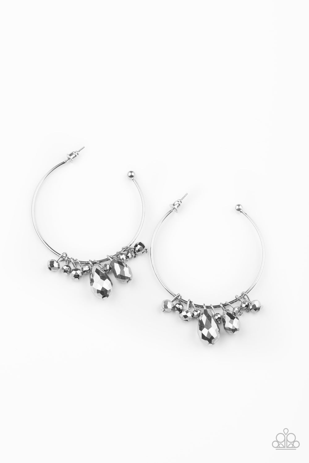 Dazzling Downpour Silver-Earrings