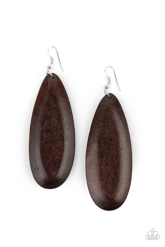 Tropical Ferry Brown-Earrings