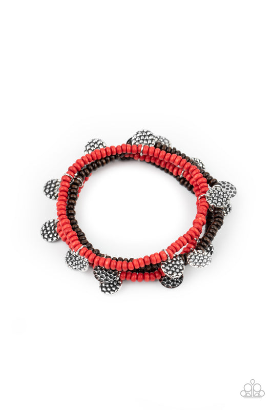 WOODnt Count It Red-Bracelet