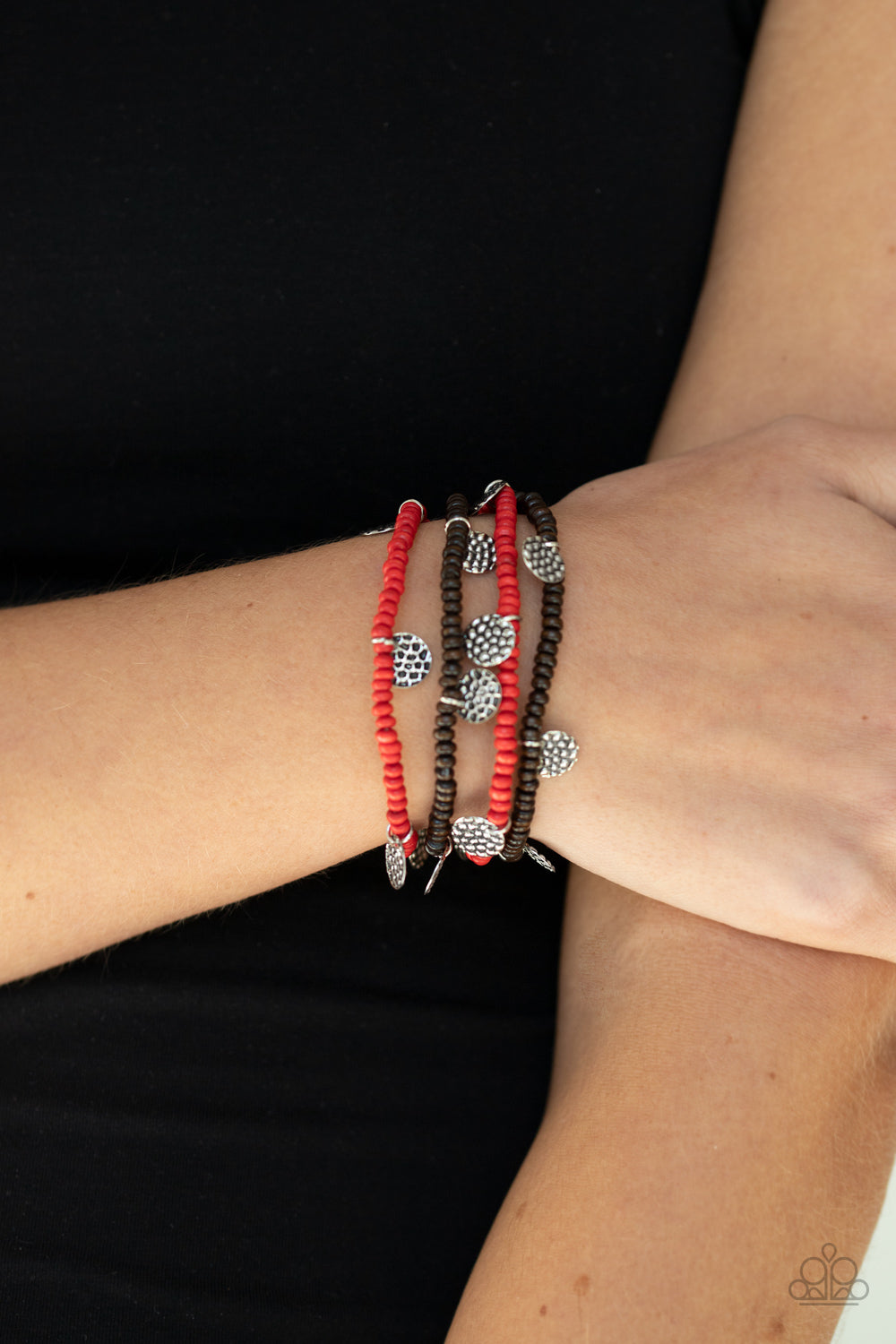 WOODnt Count It Red-Bracelet