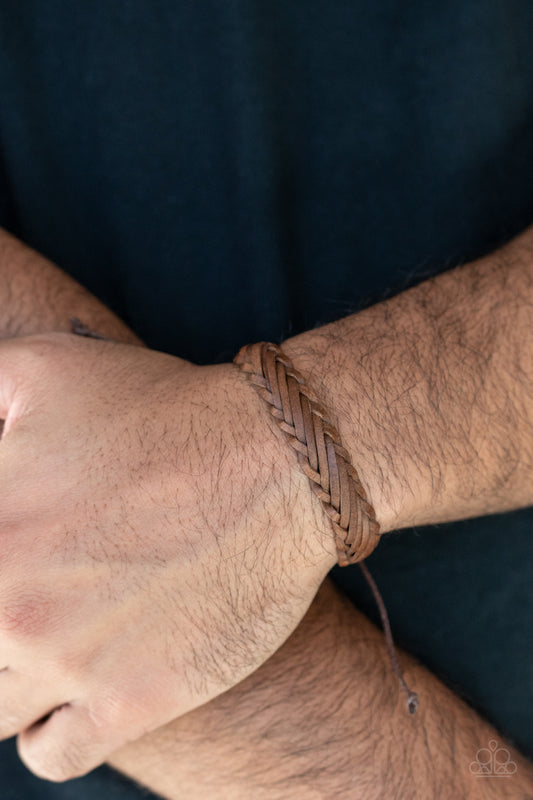 Rodeo Roundup Brown-Urban Bracelet