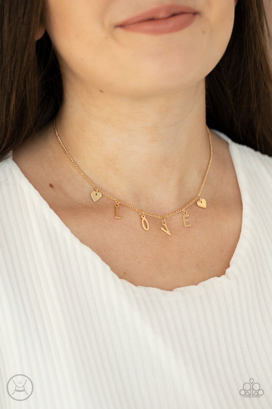 Love Conquers All Gold-Necklace