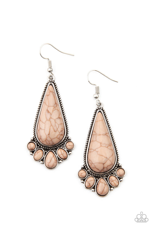 Rural Recluse Brown-Earrings