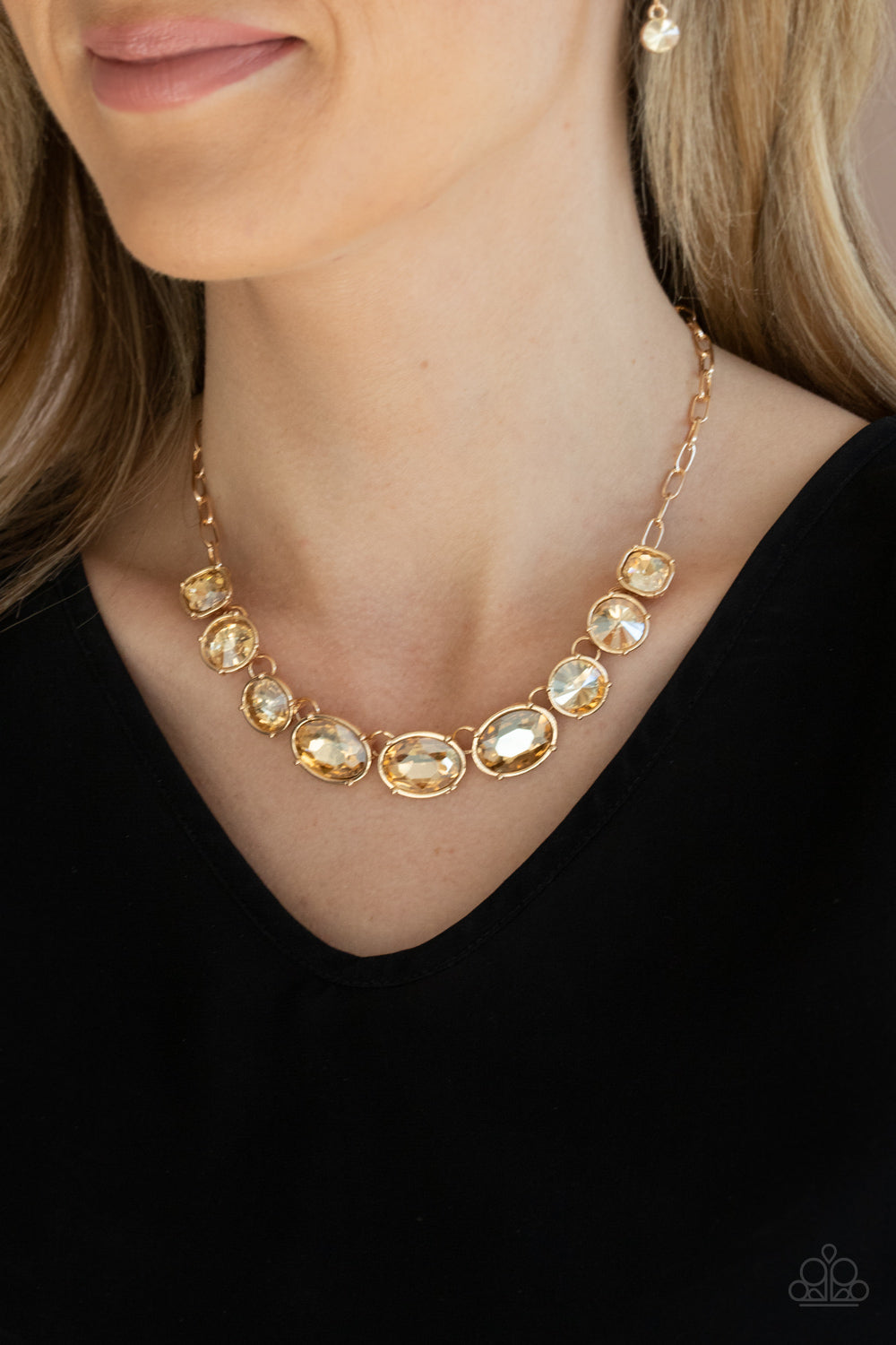 Gorgeously Glacial Gold-Necklace