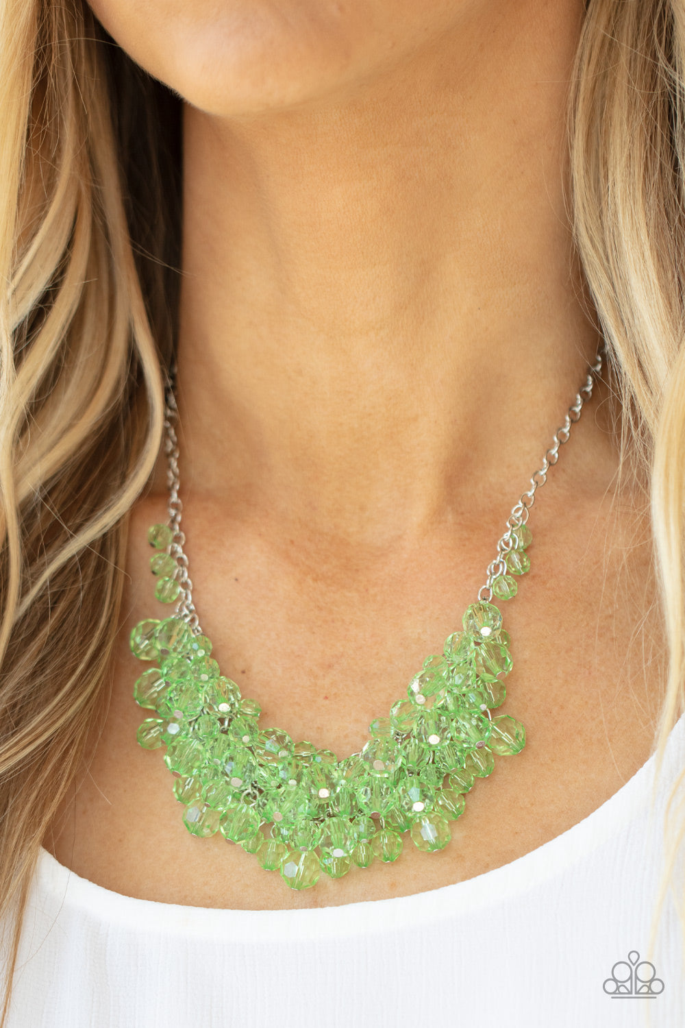 Let The Festivities Begin Green-Necklace
