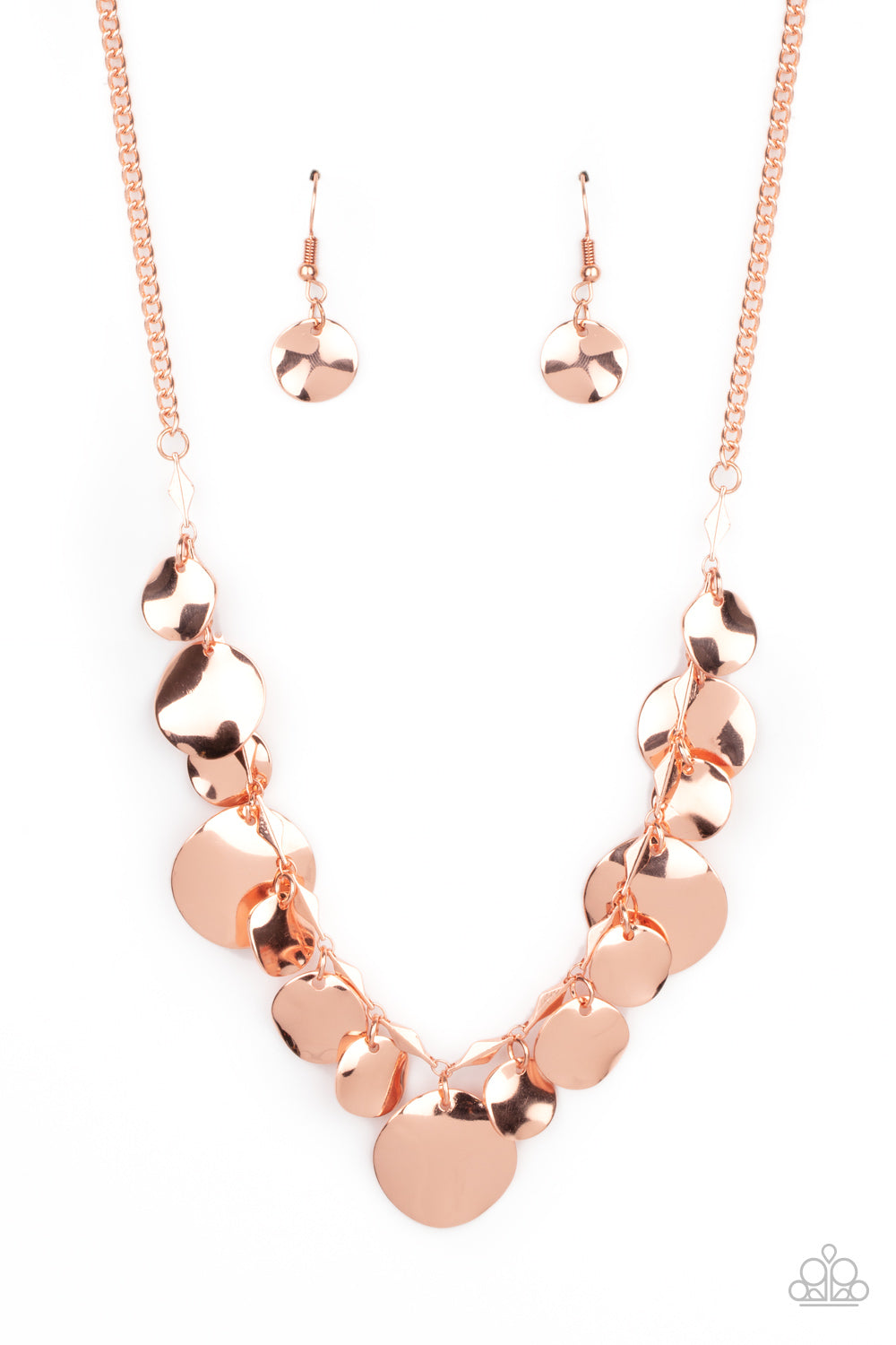 GLISTEN Closely Copper-Necklace