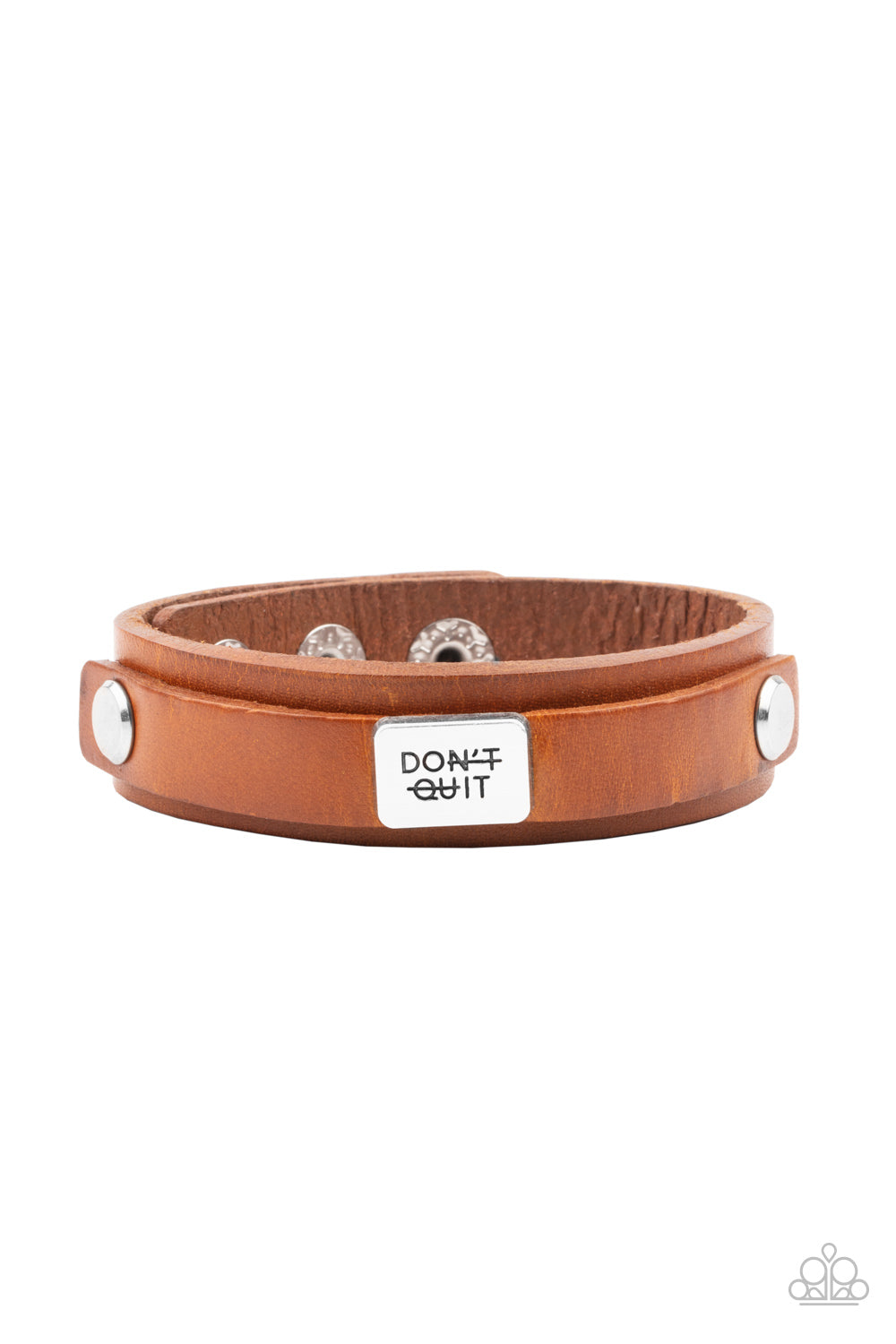 Dont Quit Now Brown-Bracelet