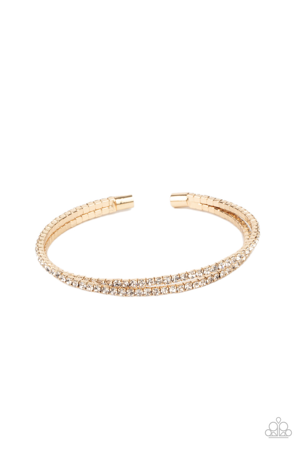 Iridescently Intertwined Gold-Bracelet