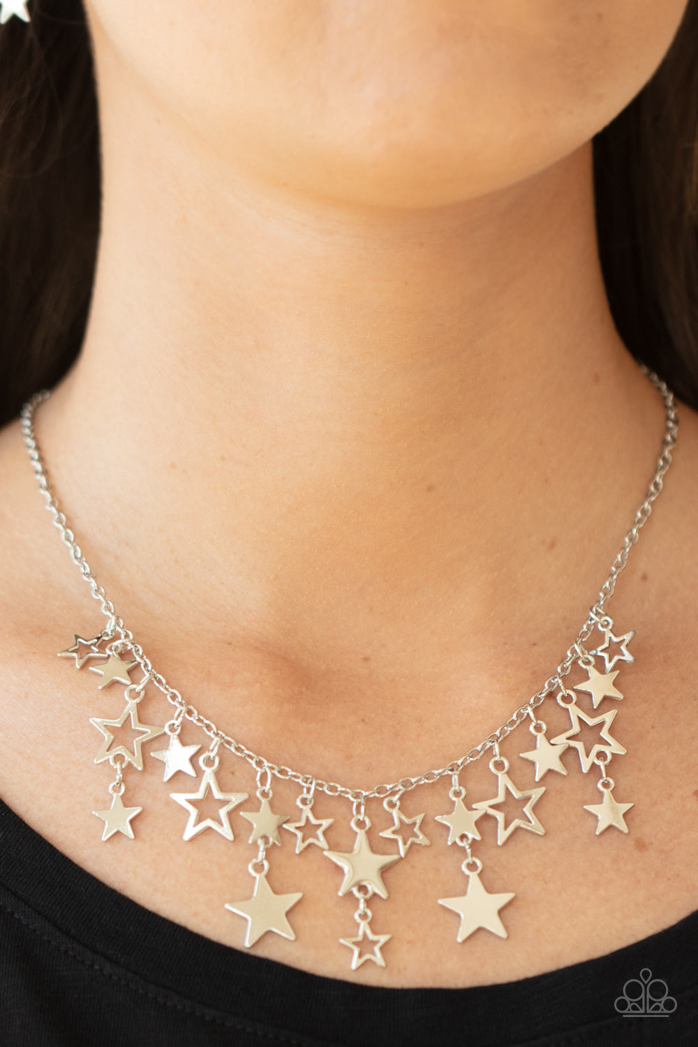 Stellar Stardom Silver-Necklace
