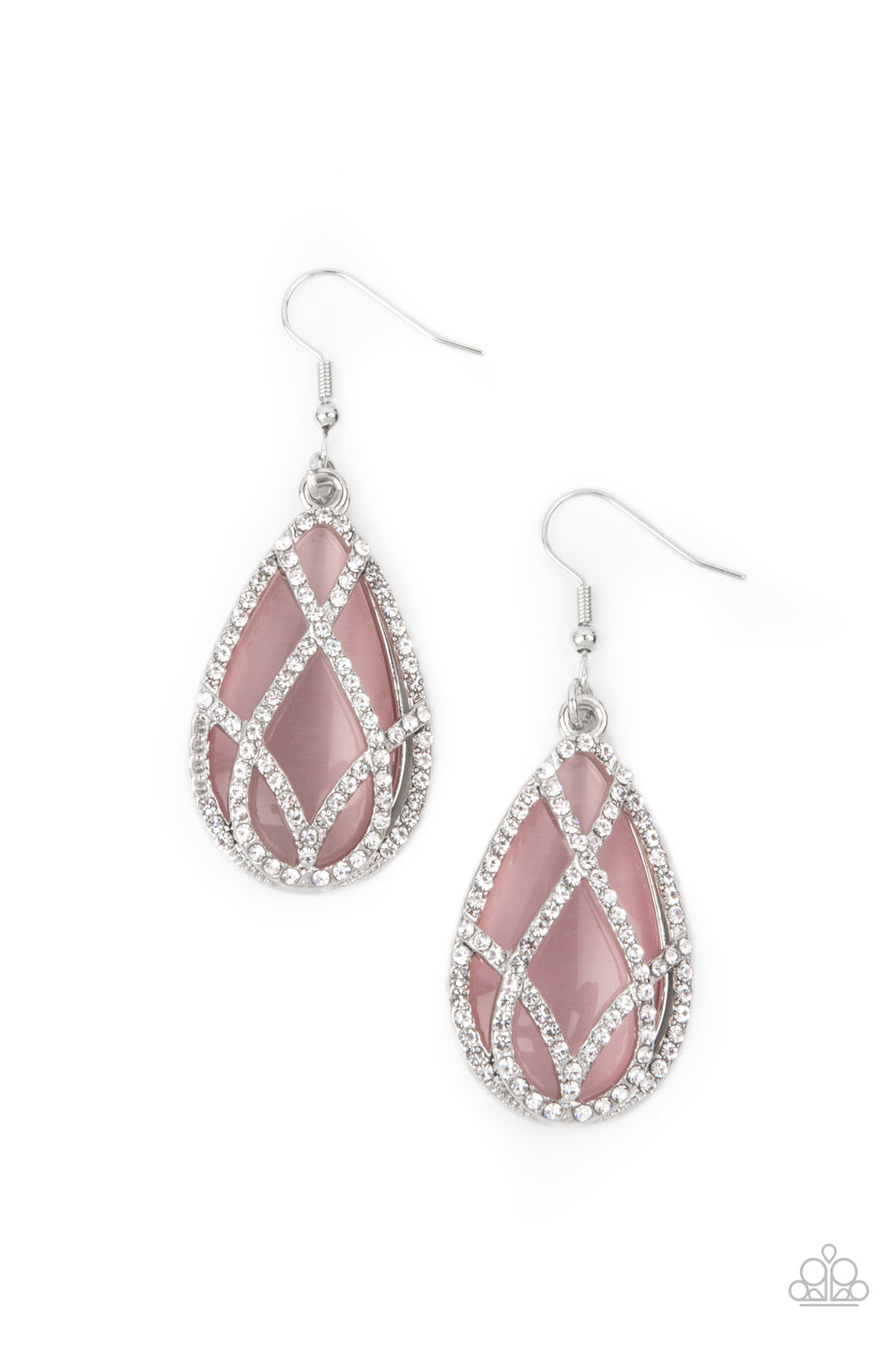 Crawling With Couture Pink-Earrings