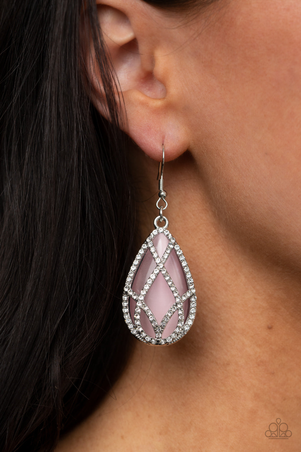 Crawling With Couture Pink-Earrings