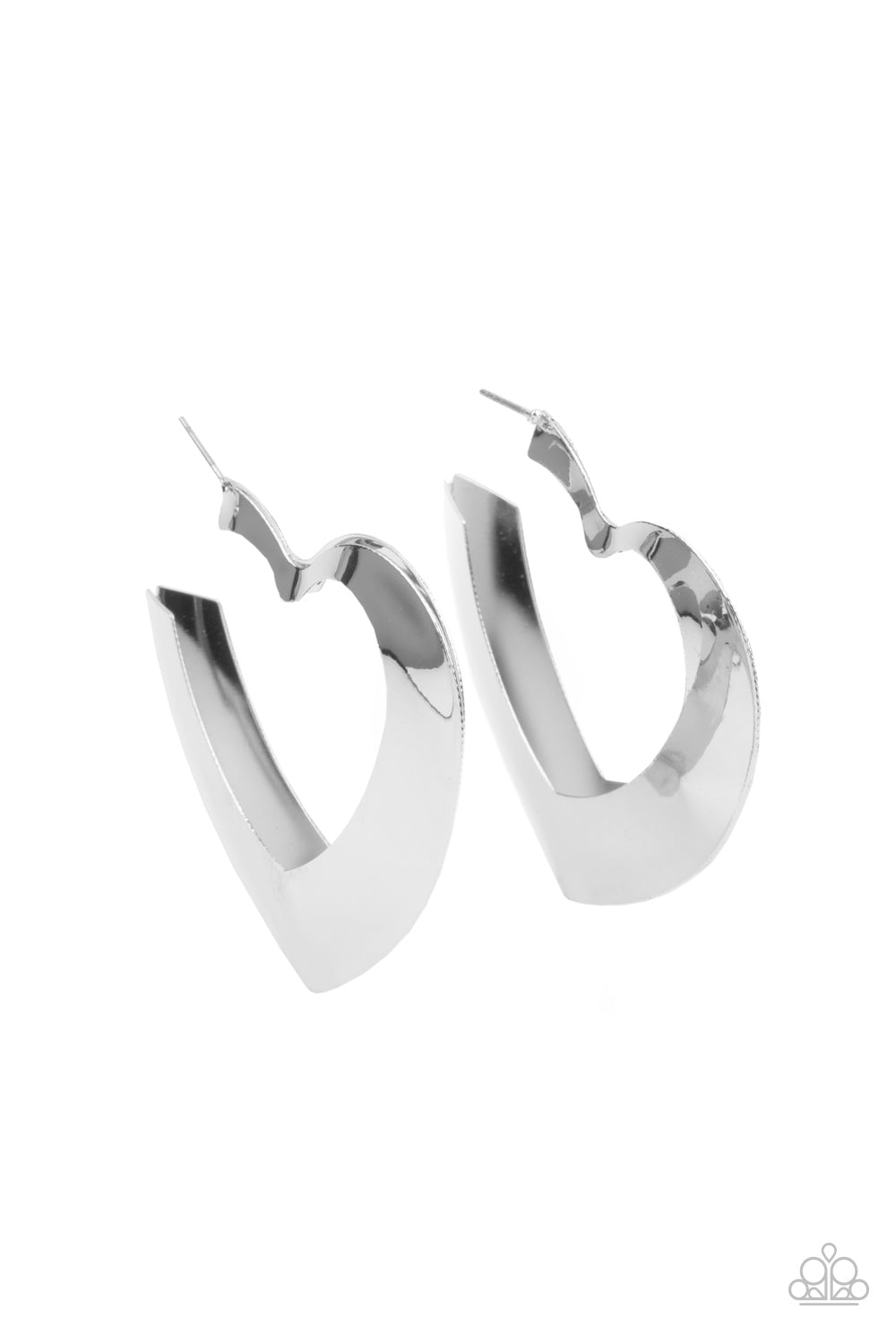 Heart-Racing Radiance Silver-Earrings