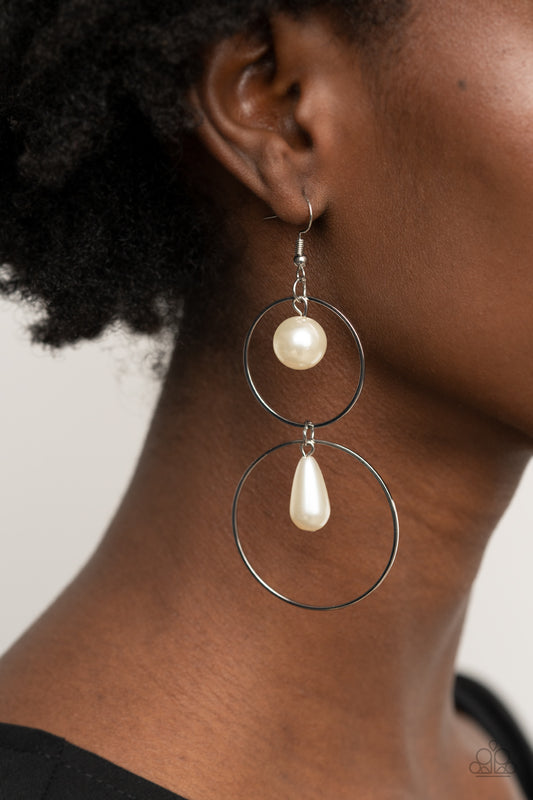 Cultured in Couture White-Earrings