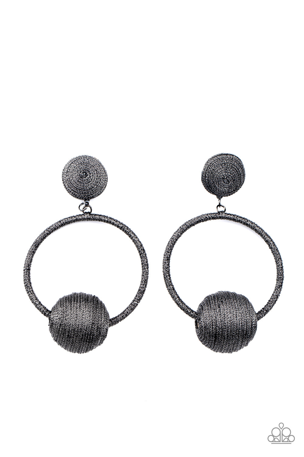 Social Sphere Black-Earrings