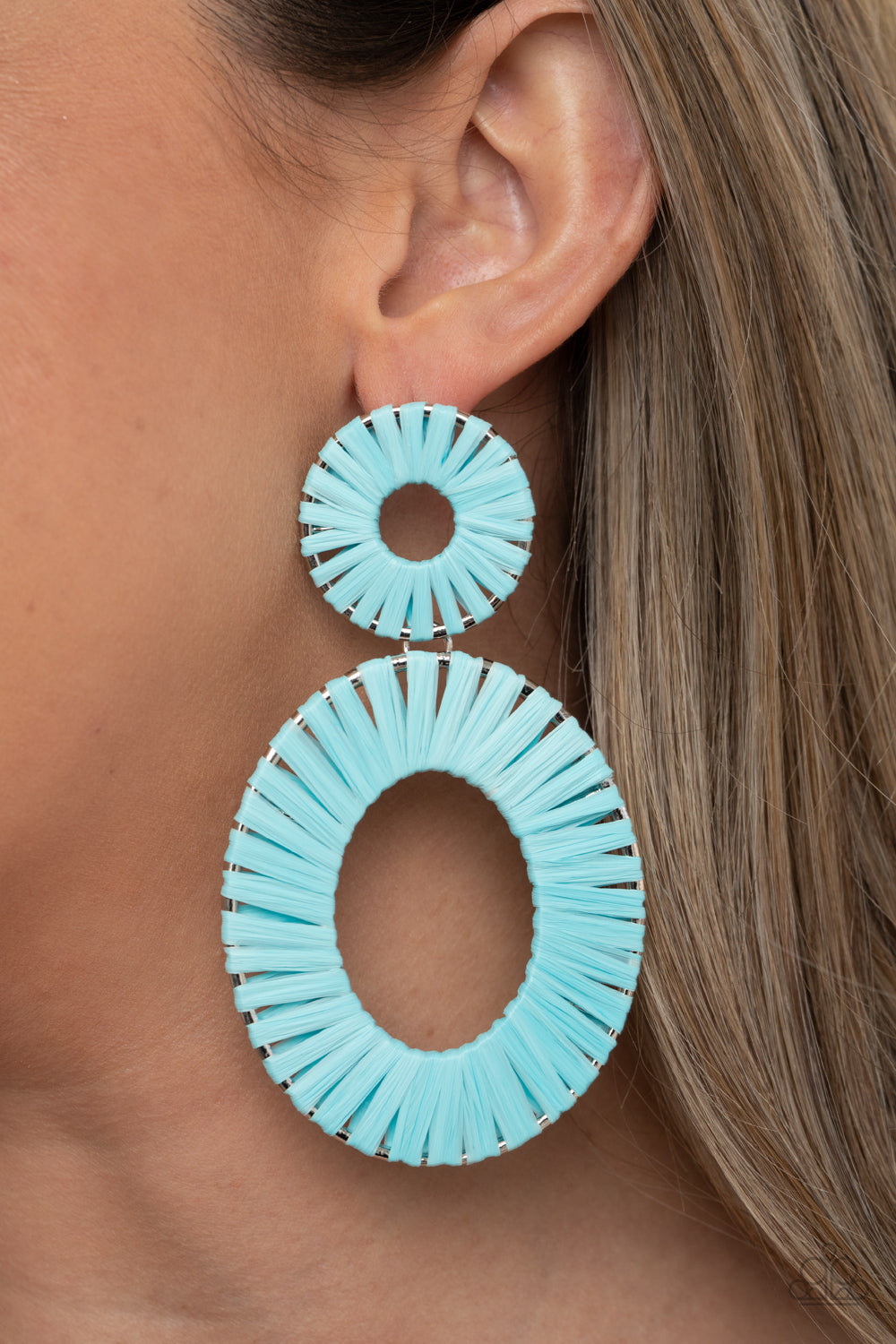 Foxy Flamenco Blue-Earrings